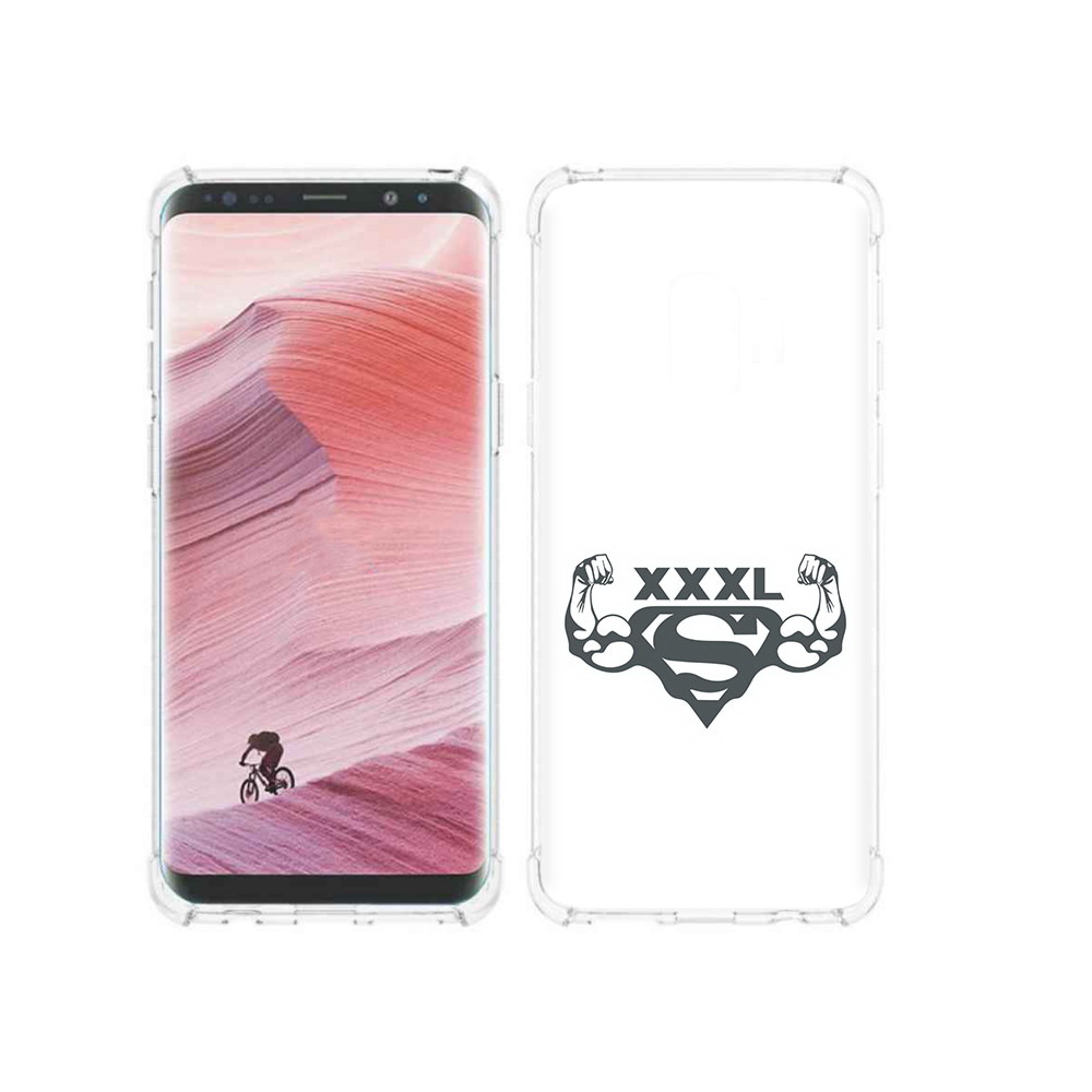 

Чехол MyPads Tocco для Samsung Galaxy S9 бодибилдинг супермен (PT101623.567.237), Прозрачный, Tocco