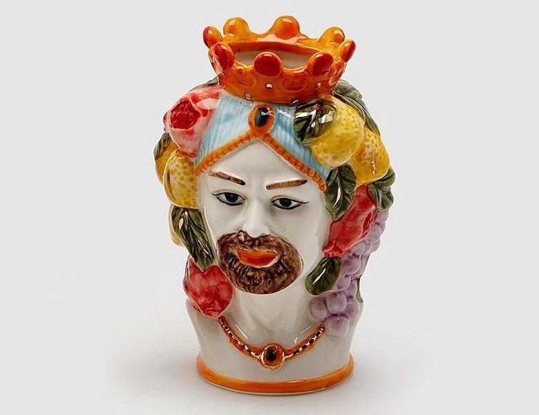 

Сицилийская ваза ИСТОРИЯ ЛЮБВИ: МАВР, керамика, 15 см, EDG, 016822-95-1