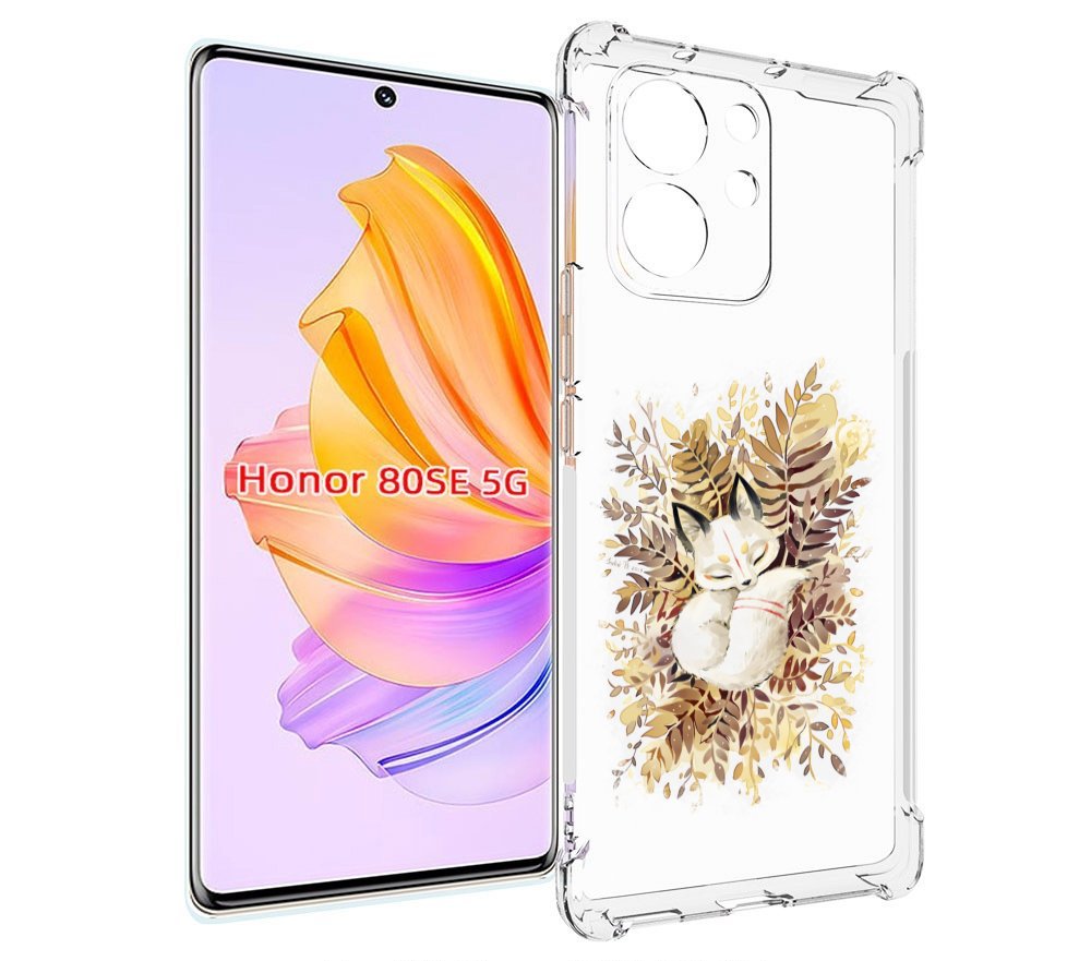 

Чехол MyPads лисенок в траве для Honor 80 SE, Прозрачный, Tocco