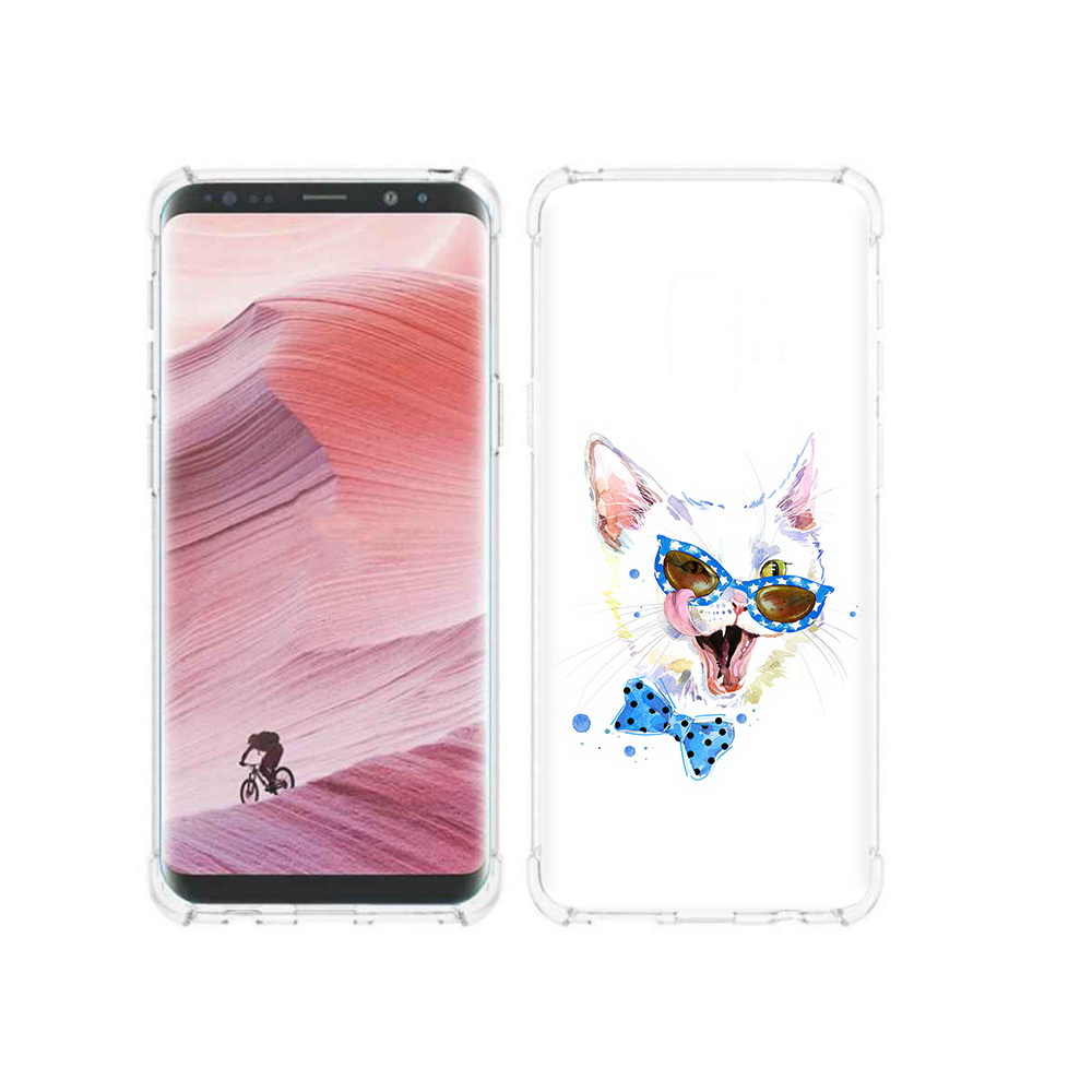 Чехол MyPads Tocco для Samsung Galaxy S9 белый кот (PT101623.567.229)