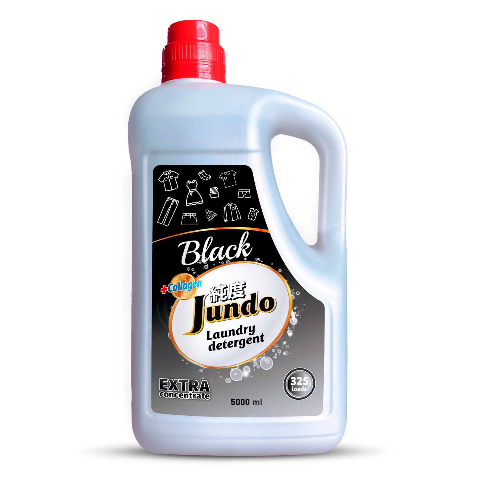 

Гель для стирки черного белья Jundo Black концентрированный с коллагеном 5 л, Black