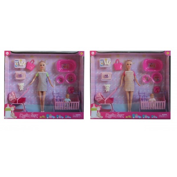 

Кукла Defa Lucy беременная, гнущаяся, с аксесс. в ассортименте DF8363