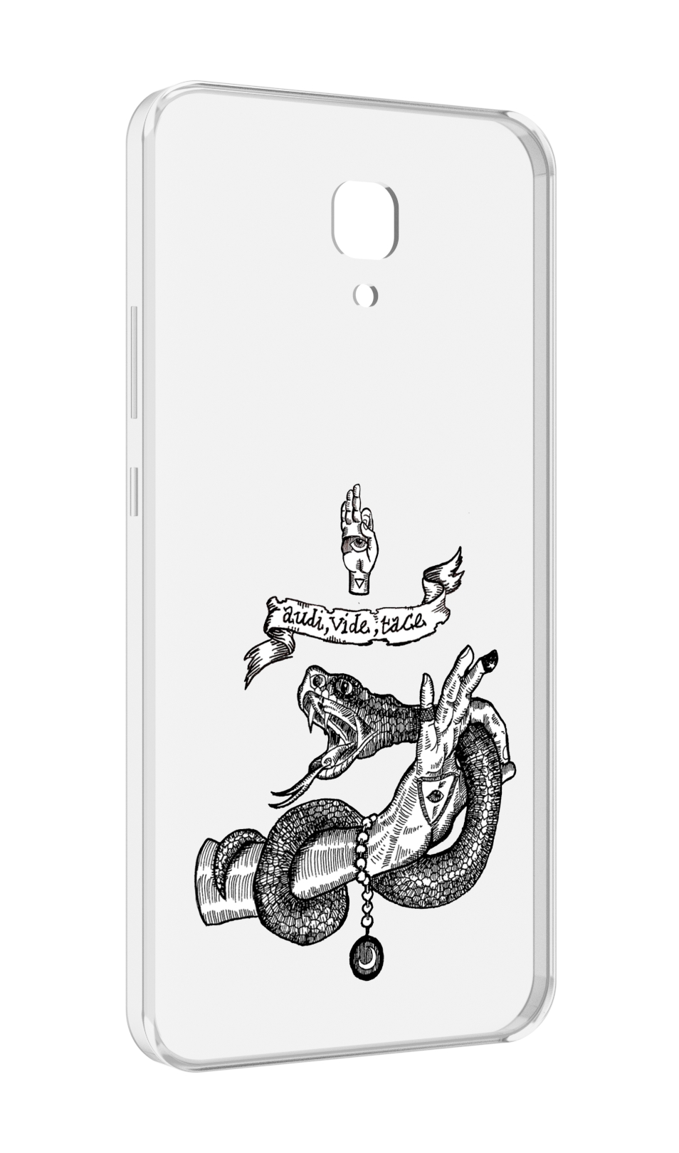 

Чехол MyPads змея на руке рисунок для Meizu M5 Note, Прозрачный, Tocco