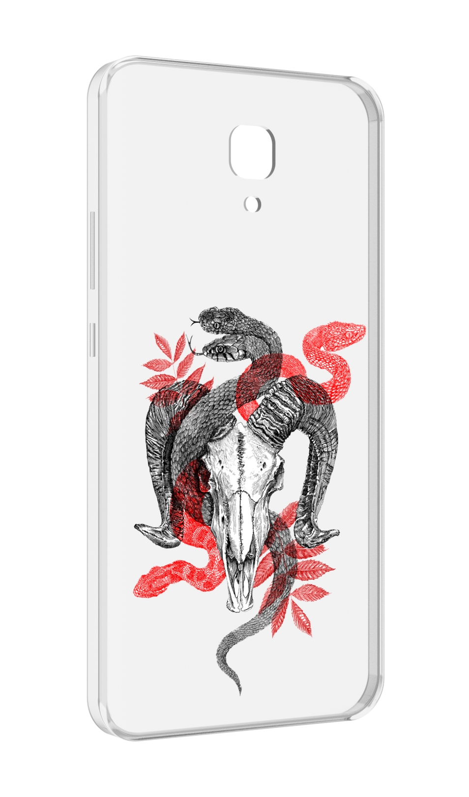 

Чехол MyPads змея в черепе рисунок для Meizu M5 Note, Прозрачный, Tocco