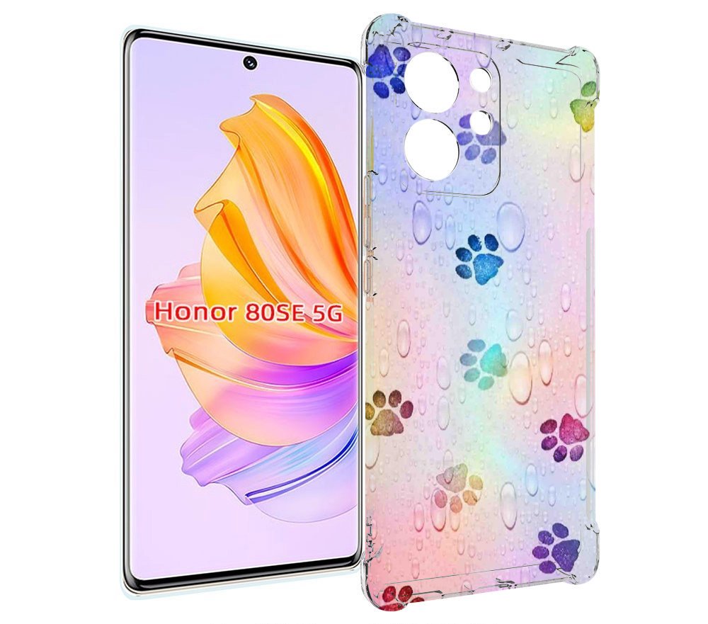 

Чехол MyPads лапки для Honor 80 SE, Прозрачный, Tocco