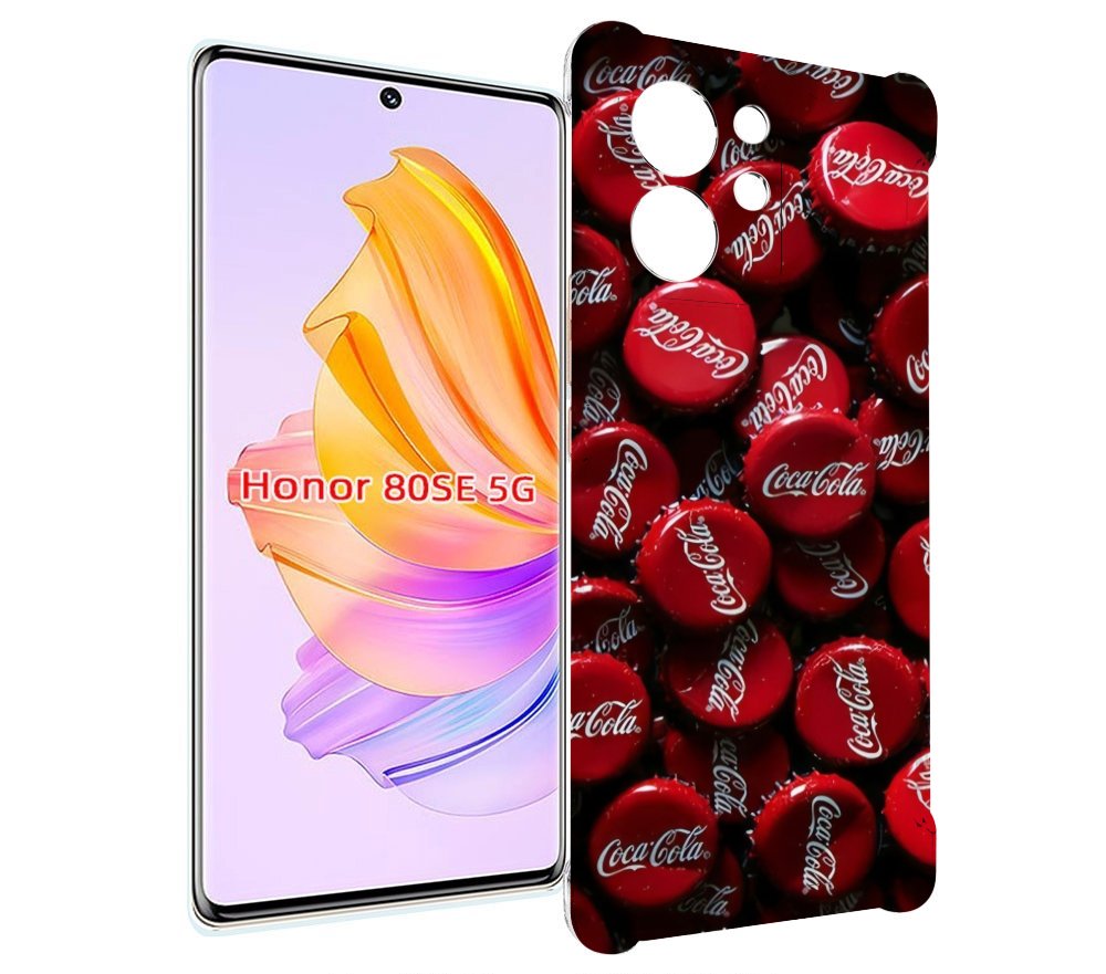 

Чехол MyPads крышки от кокаколы для Honor 80 SE, Прозрачный, Tocco