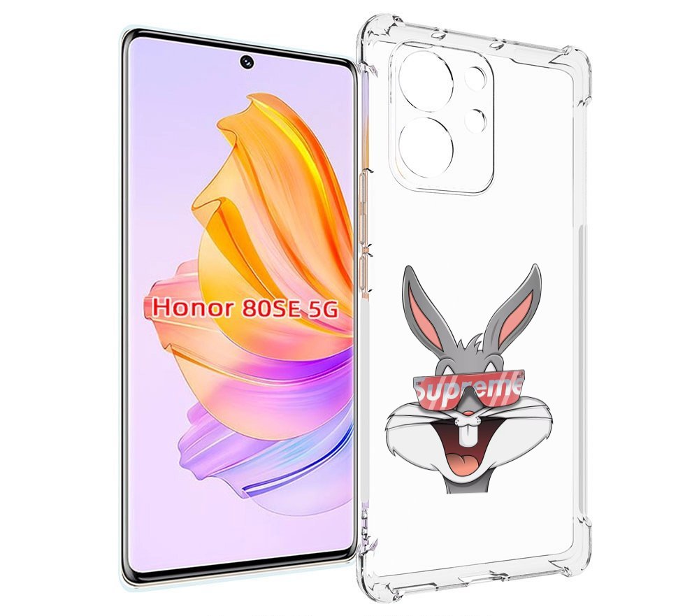 

Чехол MyPads крутой-заяц для Honor 80 SE, Прозрачный, Tocco