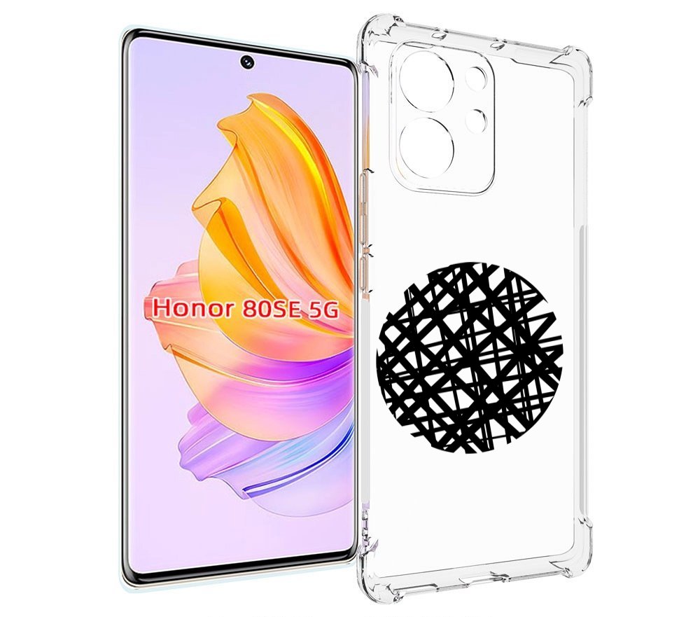 

Чехол MyPads круглая-абстракция для Honor 80 SE, Прозрачный, Tocco