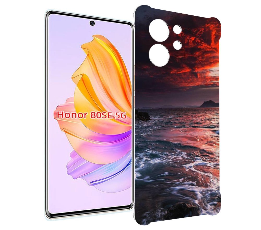 

Чехол MyPads красивый залив для Honor 80 SE, Прозрачный, Tocco