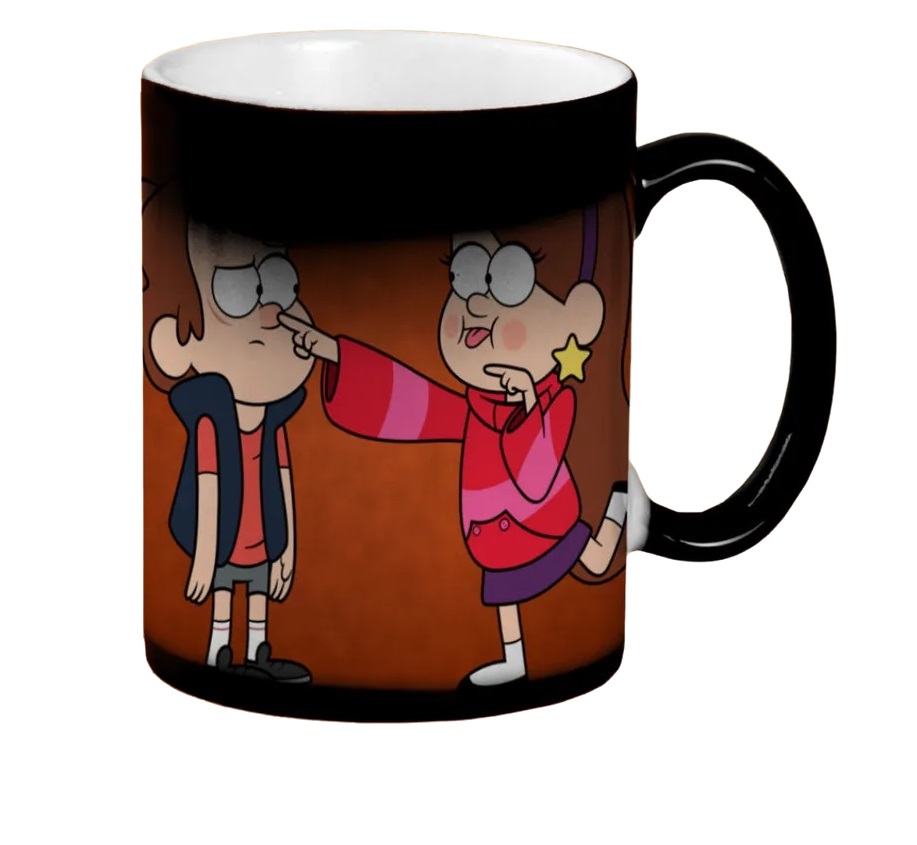 

Кружка CoolPodarok Гравити фолз Мэбл и диппер Gravity Falls Mabl&Dipper ( Палец в носу)