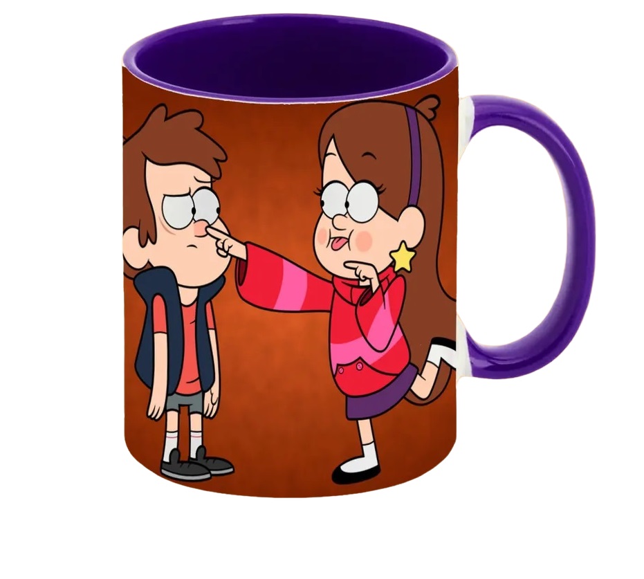 

Кружка CoolPodarok Гравити фолз Мэбл и диппер Gravity Falls Mabl&Dipper ( Палец в носу)