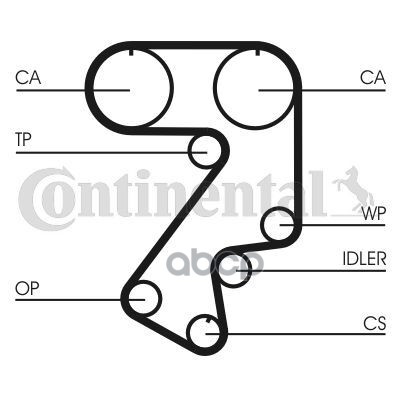 

Ремень Грм Toyota Carina E 2.0 94-97 / Celica 2.0-T 93-99 / Mr-2 2.0 >00 Continental арт.