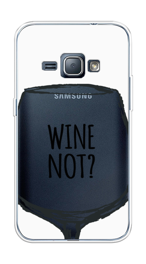 

Чехол на Samsung Galaxy J1 2016 "Wine not white", Белый, 22150-6