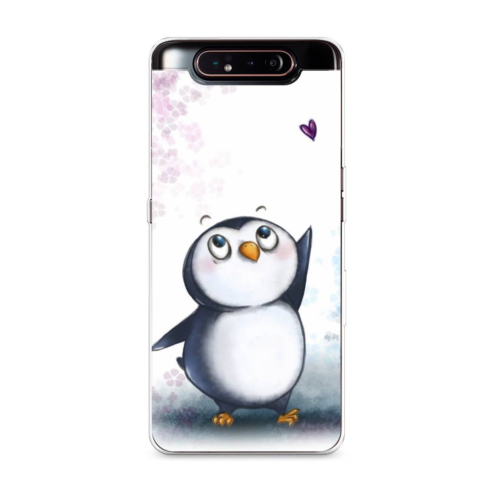 

Чехол Awog на Samsung Galaxy A80 "Пингвин и сердечко", Разноцветный, 28350-1