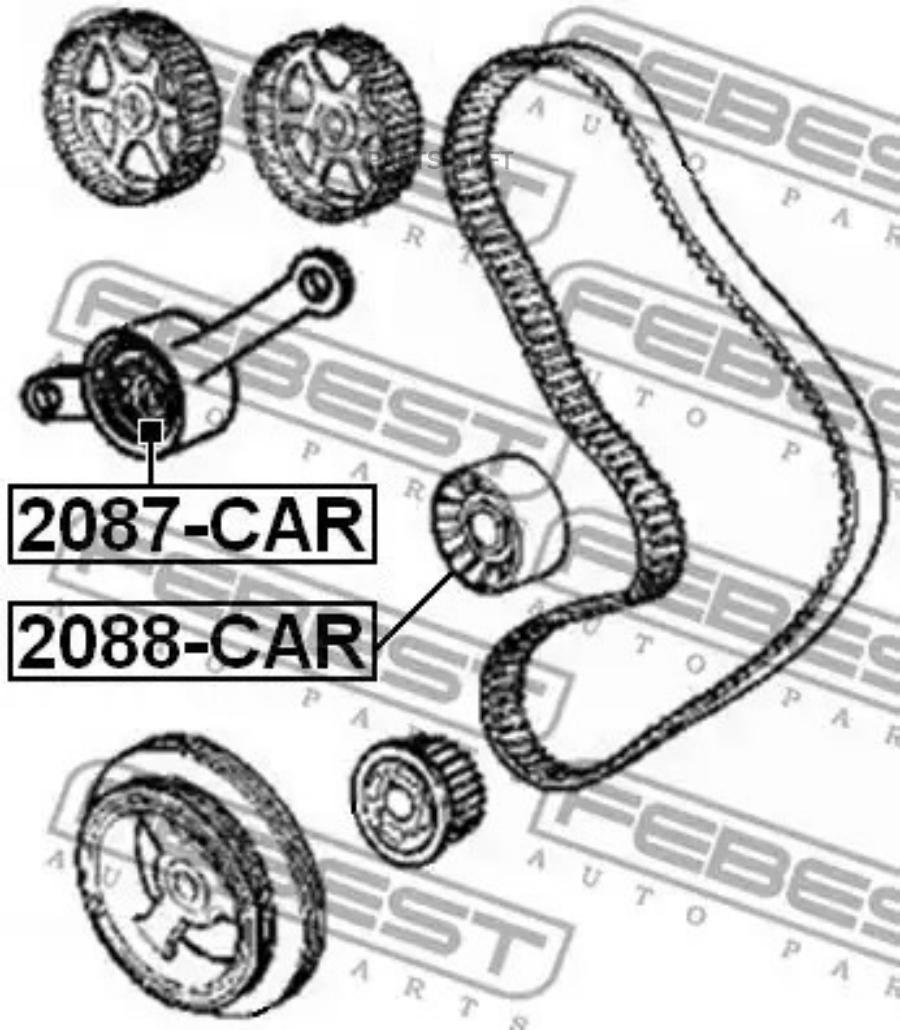 

FEBEST Ролик руч.ремня грм CHRYSLER SEBRING JR 2001-2006 FEBEST 2088-CAR