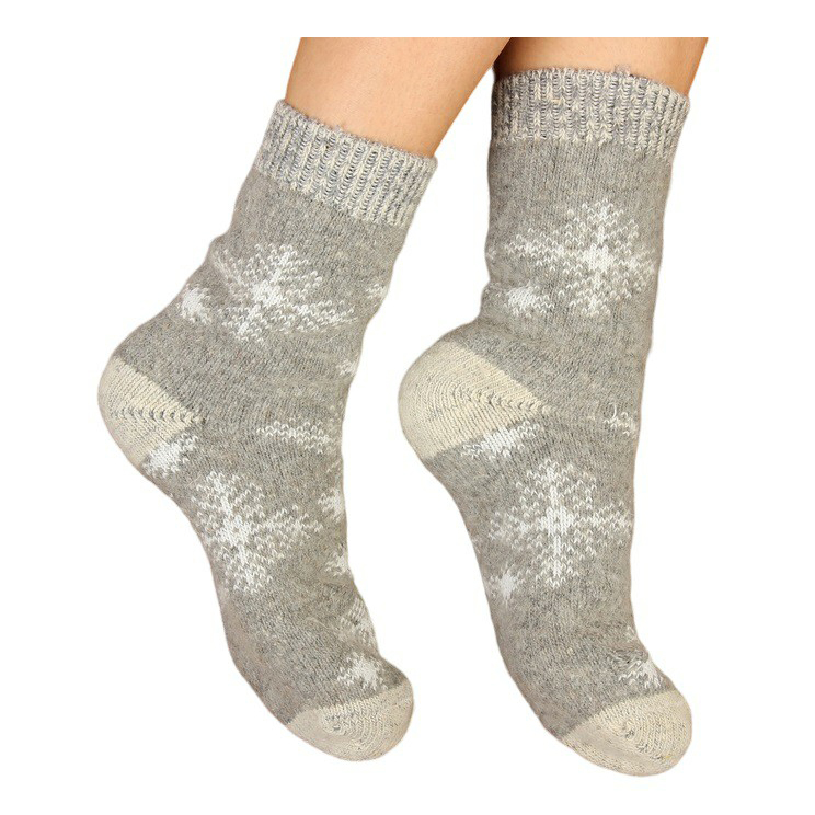 Носки женские Стильная Шерсть серые 25 1939₽