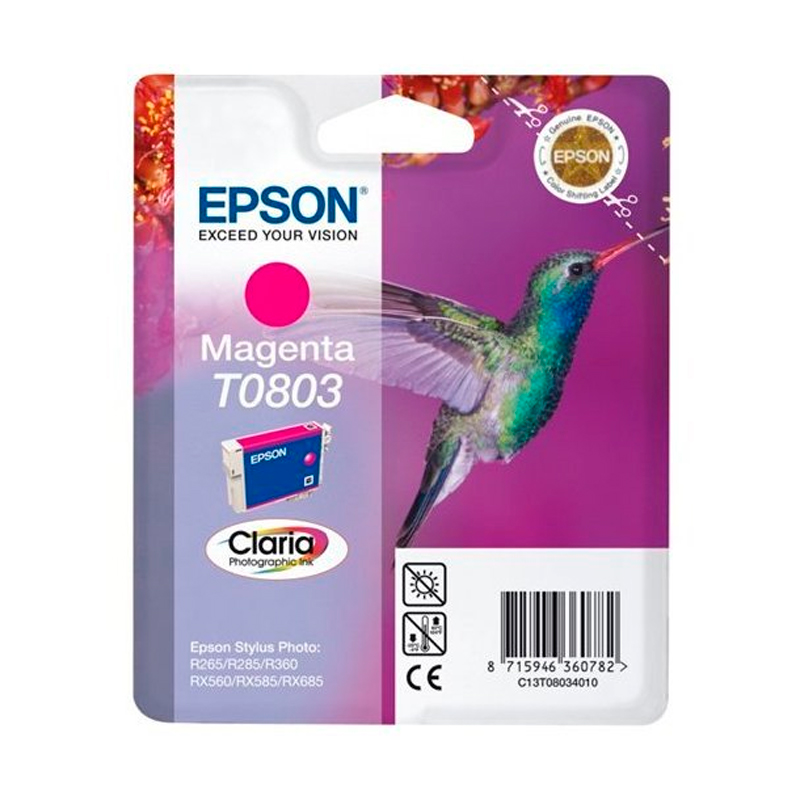 

Картридж для струйного принтера Epson (C13T08034011) пурпурный, оригинальный