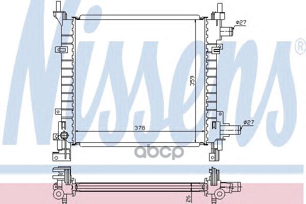 

Радиатор системы охлаждения Nissens 62083A