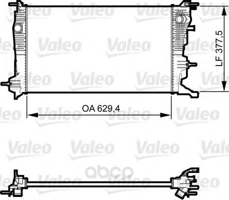 

Радиатор охлаждения двигателя Valeo 735607