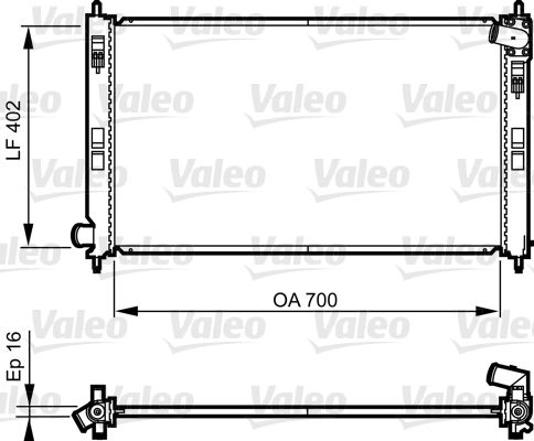 

Радиатор охлаждения двигателя VALEO 735575