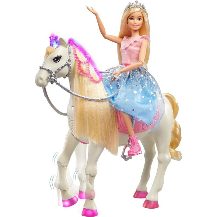 фото Кукла барби - современная принцесса пренс и мерцающая лошадь mattel