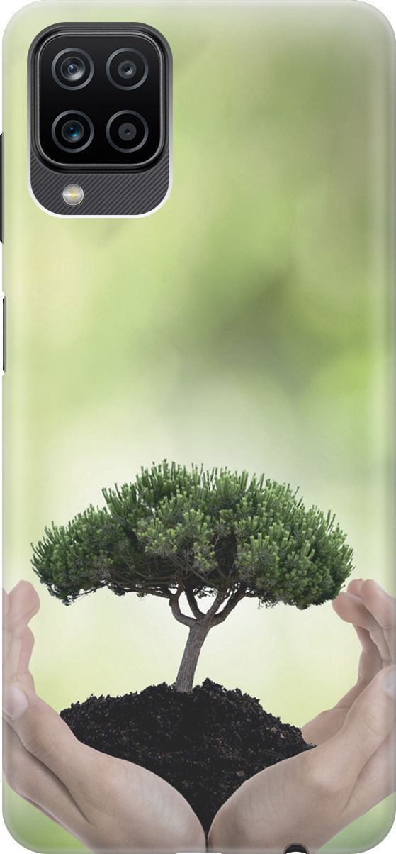 

Чехол на Samsung Galaxy A12/M12 с принтом "Оберегайте природу", Бежевый;зеленый, 2842