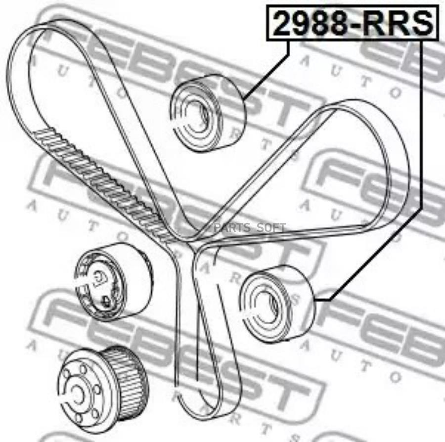 

FEBEST Ролик обводной ремня ГРМ FEBEST 2988-RRS FEBEST 2988-RRS