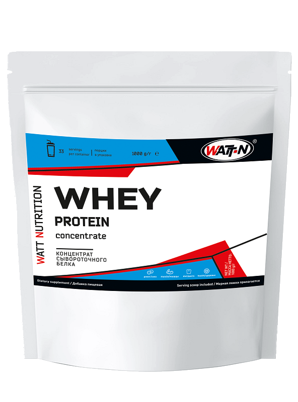 Протеин сывороточный Whey Protein 80%, WATT NUTRITION, 1000 гр, натуральный