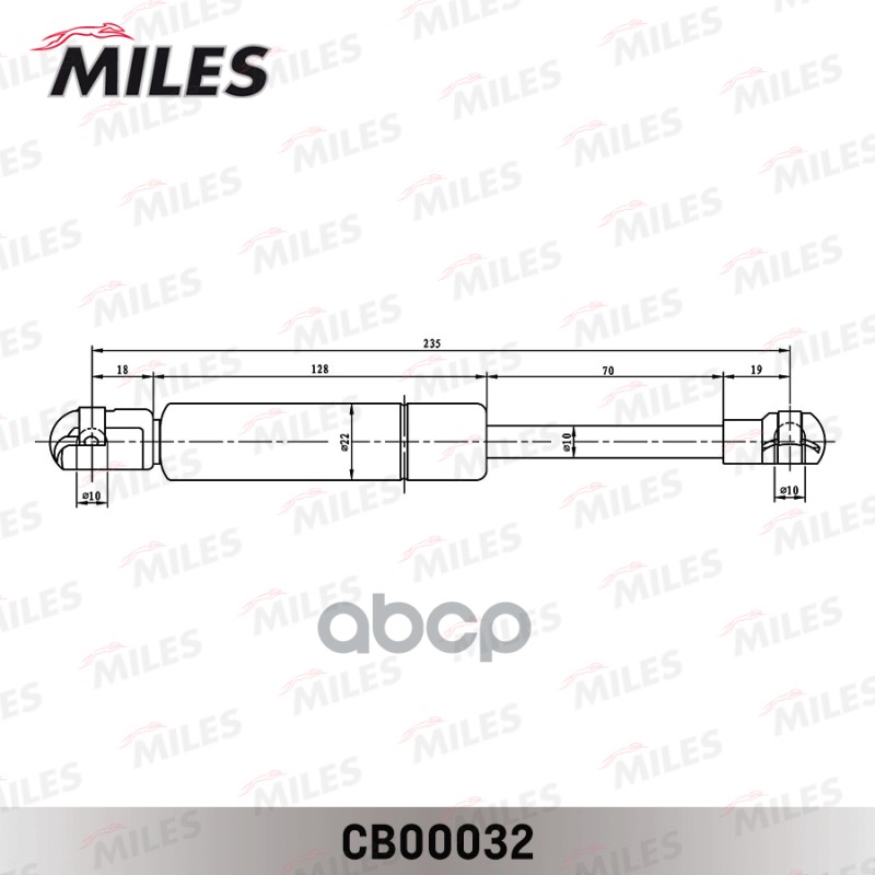 

Упор Газовый Miles Cb00032 Mb W163 98-05 / Амортизатор Капота Miles арт. CB00032