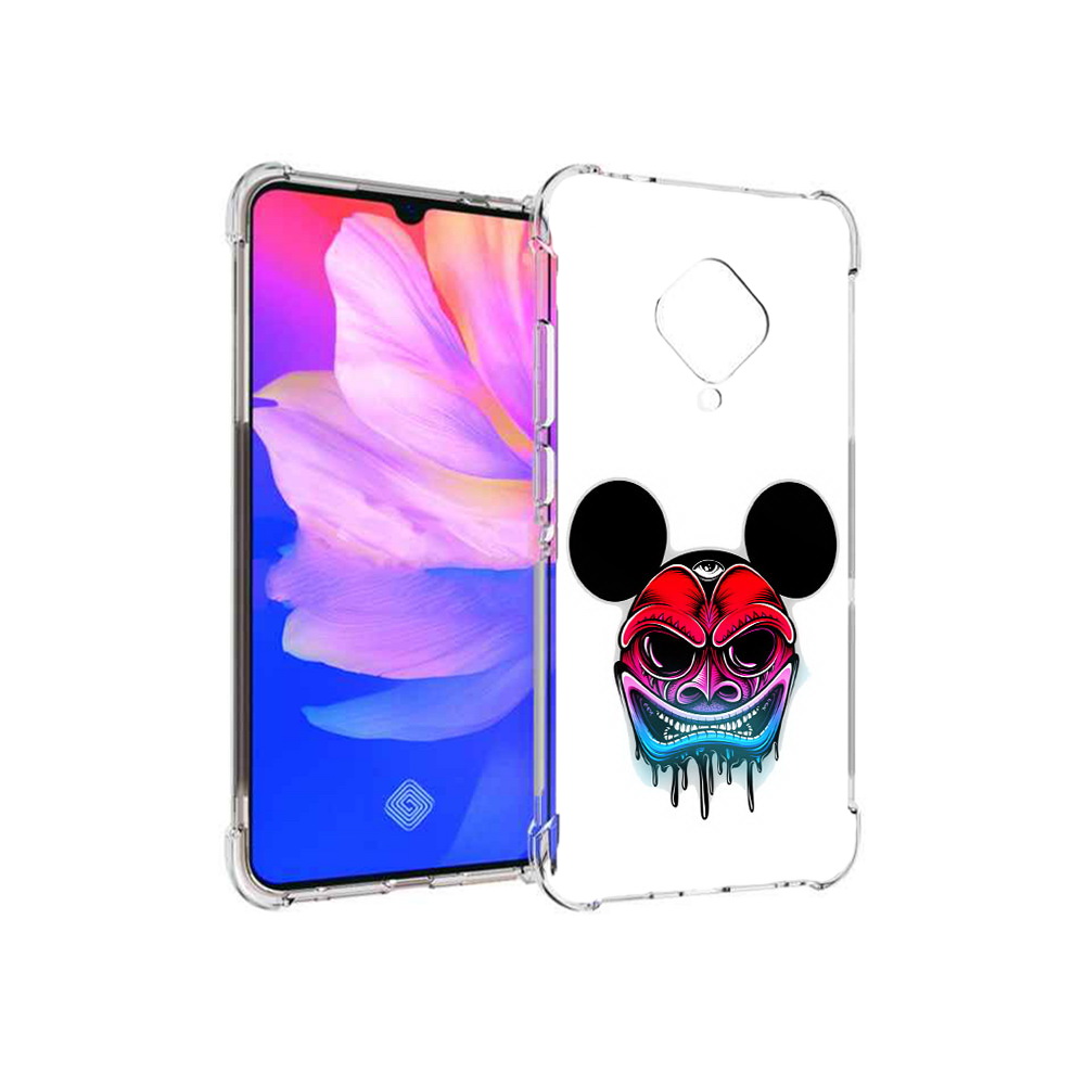 

Чехол MyPads Tocco для Vivo V17 микки в маске (PT147343.378.473), Прозрачный, Tocco