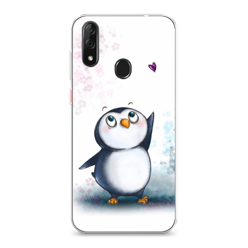

Чехол Awog на ZTE Blade V10 / ЗТЕ Блэйд V10 "Пингвин и сердечко", Разноцветный, 132750-1