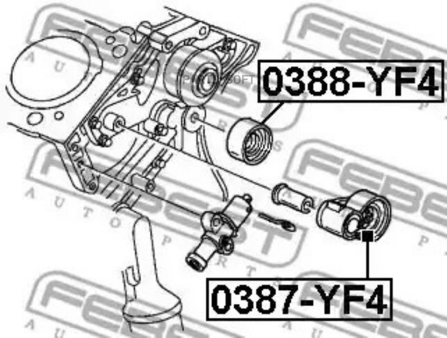 FEBEST Ролик обводной FEBEST 0388-YF4 FEBEST 0388-YF4