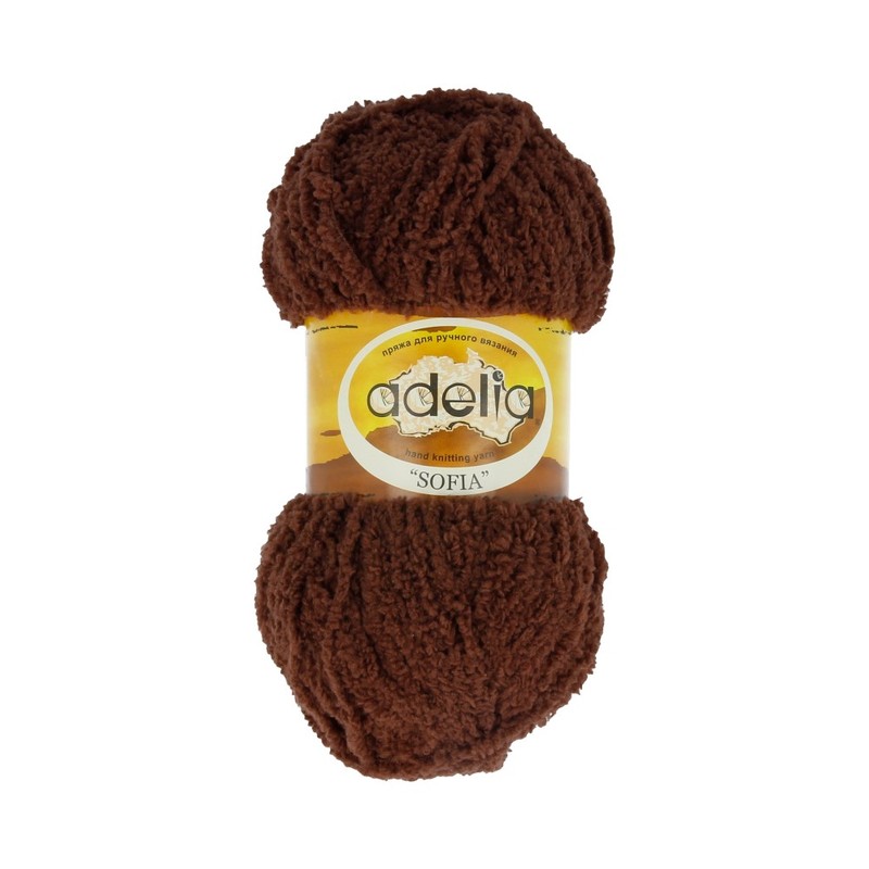 

Пряжа Adelia Sofia №30 коричневый, Sofia