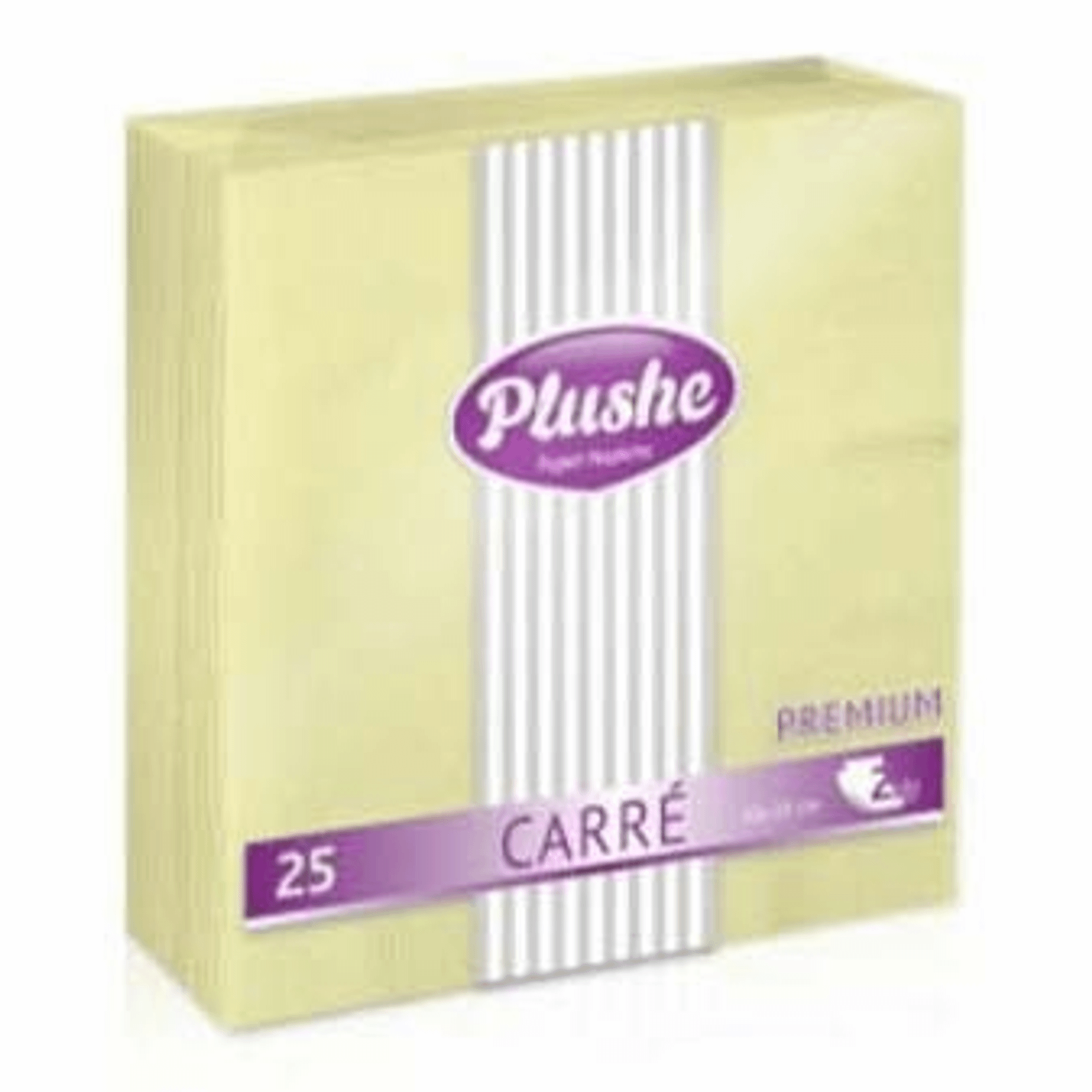 Салфетки бумажные Plushe Premium Carre 25 шт 100030695109 разноцветный