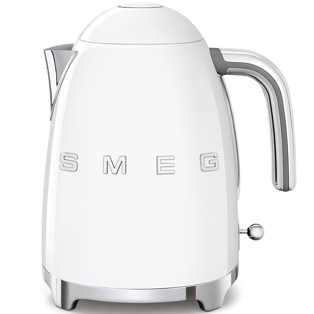 Чайник электрический Smeg KLF03 1.7 л белый чайник электрический tefal ki270930 металл 1 7 л 2400 вт серый