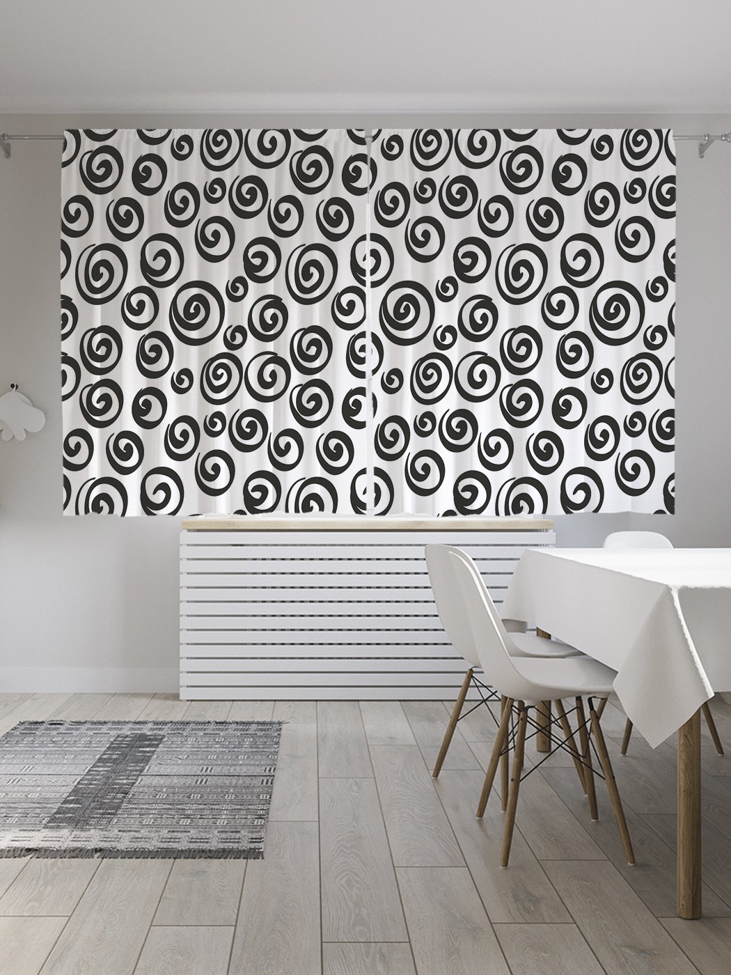 

Классические шторы JoyArty "Множество спиралей", серия Oxford DeLux, 2 полотна 145x180 см, Множество спиралей