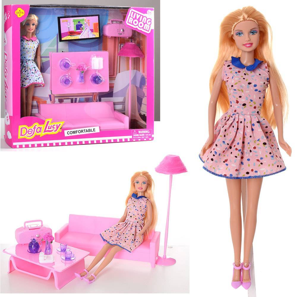 

Кукла Defa Lucy с мебелью, с аксессуарами (в ассортименте) 8437DF