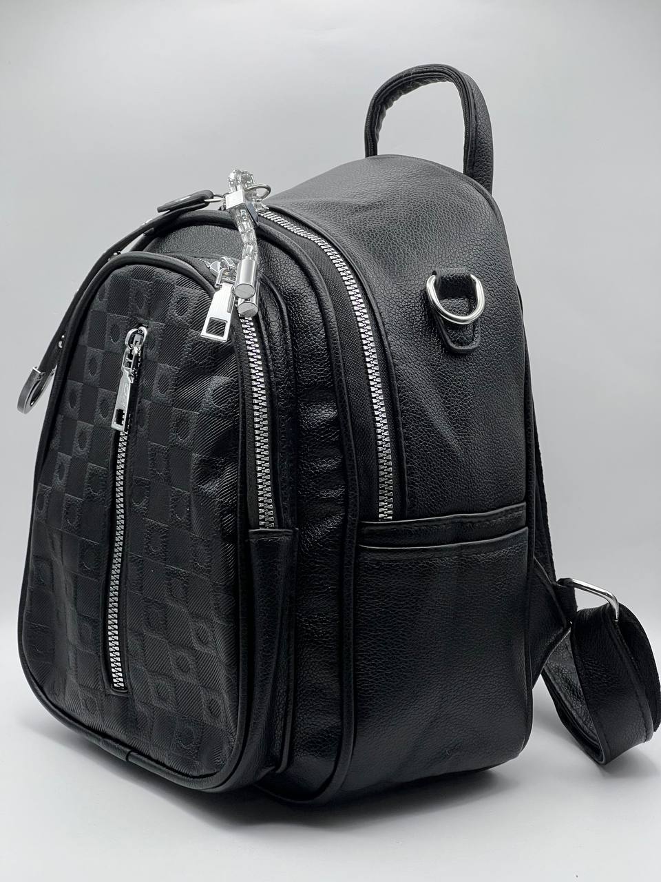 Сумка-рюкзак женская SunGold Р-92010 черная, 27х22х12 см