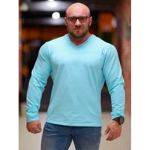 

Лонгслив мужской INFERNO style Л-003-000 бирюзовый 2XL, Л-003-000