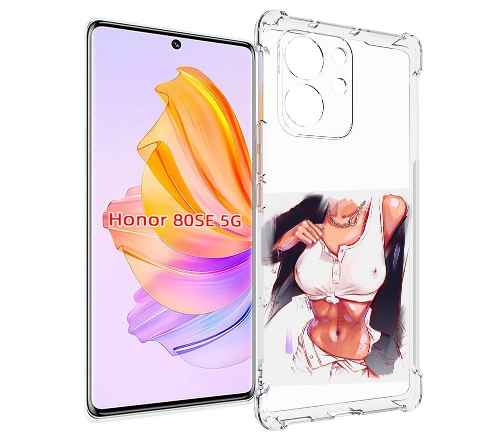 

Чехол MyPads красивая-стройная-модель для Honor 80 SE, Прозрачный, Tocco