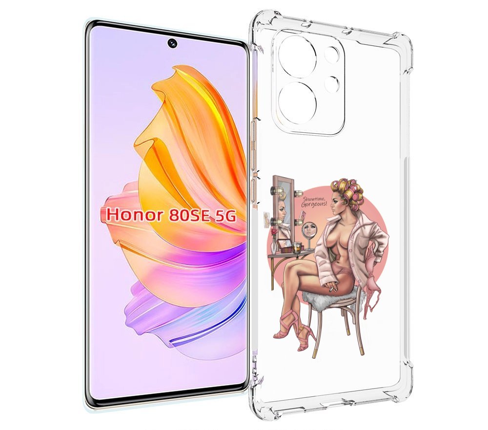 

Чехол MyPads красивая-девушка-с-зеркалом женский для Honor 80 SE, Прозрачный, Tocco