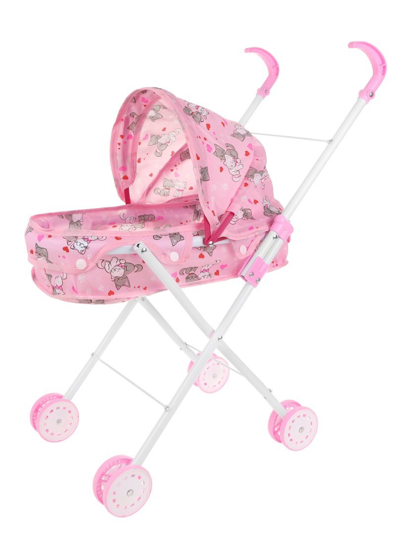 

Коляска-люлька Наша Игрушка Котята, металл M1263-5