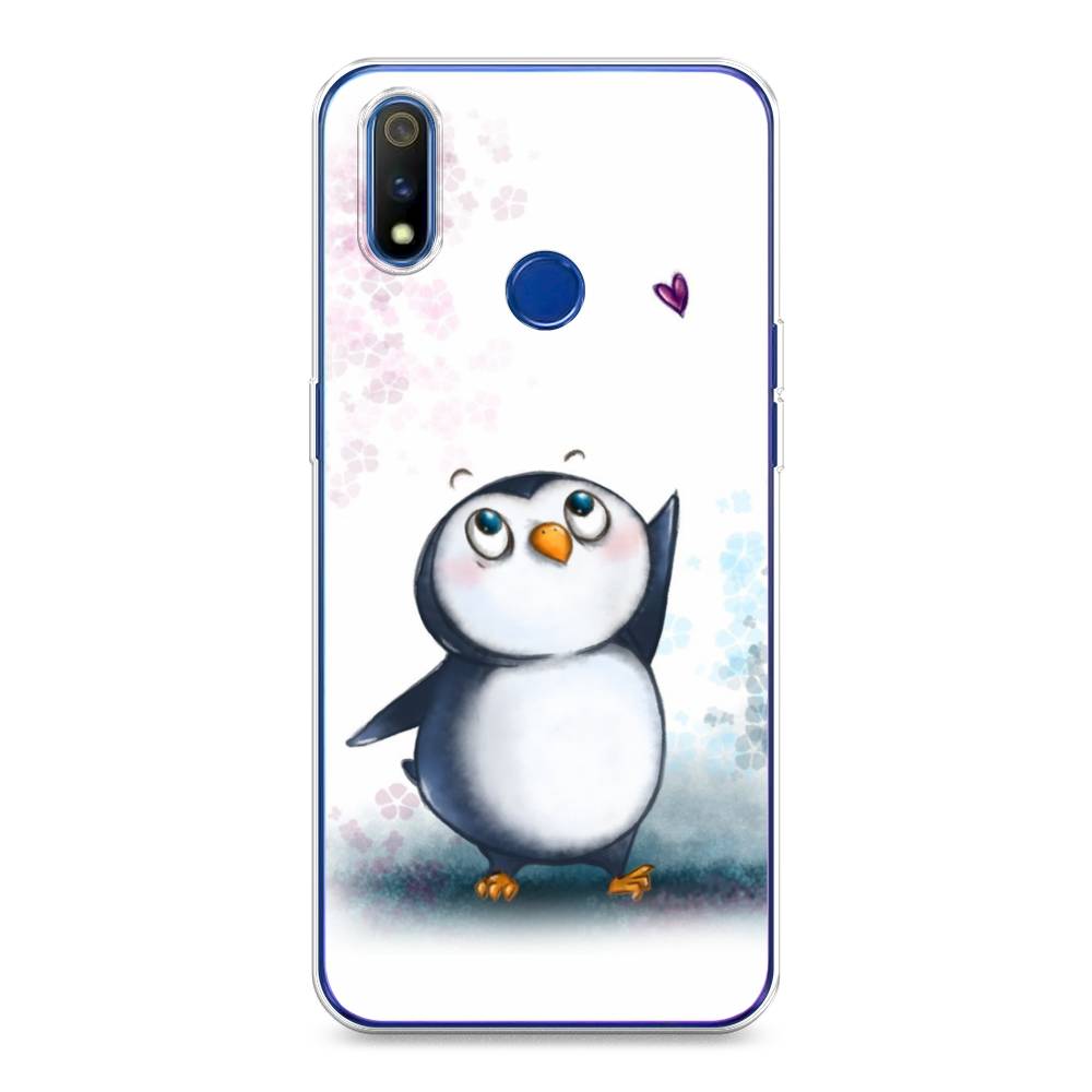 

Чехол Awog на Realme 3 Pro "Пингвин и сердечко", Разноцветный, 251250-1