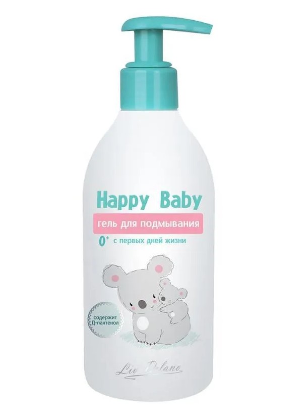 Гель для подмывания Liv Delano 0+ Happy Baby  300 гр. гель пенка liv delano для купания happy baby 0 300 г