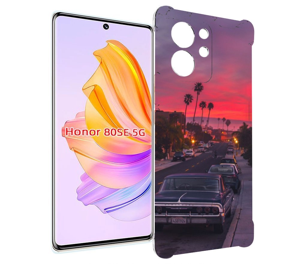 

Чехол MyPads красивая дорога америки для Honor 80 SE, Прозрачный, Tocco
