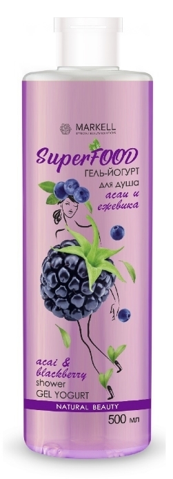 

Гель-йогурт для душа АСАИ И ЕЖЕВИКА, Liv-delano, Superfood, 500 мл, Superfood