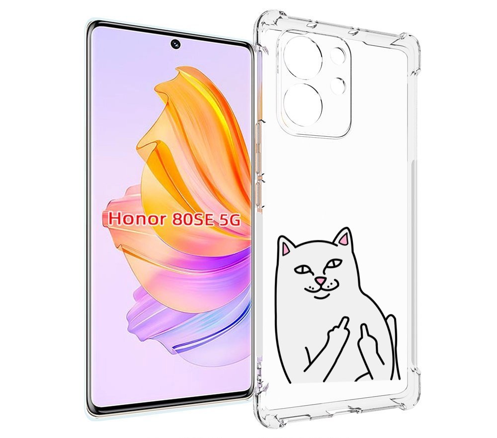 

Чехол MyPads котяра для Honor 80 SE, Прозрачный, Tocco