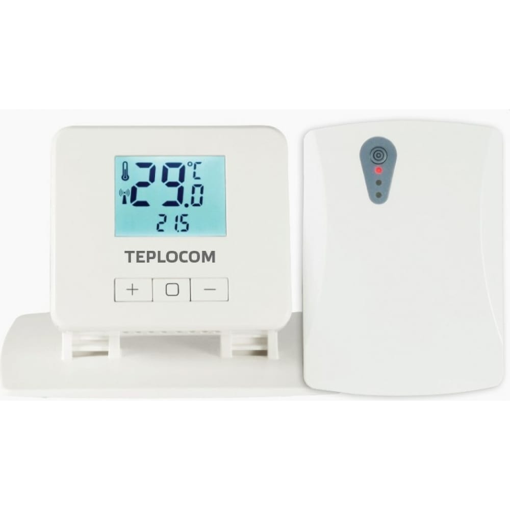 

Беспроводной комнатный термостат Бастион TEPLOCOM TS-2AA/3A-RF, Белый