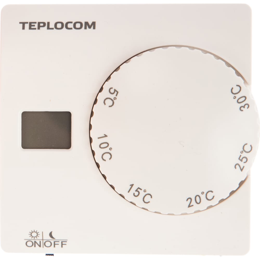 

Проводной комнатный термостат Бастион TEPLOCOM TS-2AA/8A, Белый