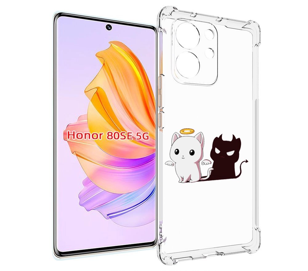 

Чехол MyPads котик-с-злой-тенью для Honor 80 SE, Прозрачный, Tocco